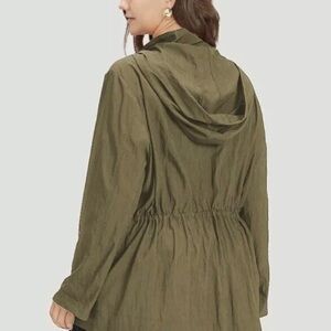 Blooming Chic Army Green Hooded Jacket Sz 28 Women’s Clearance New
